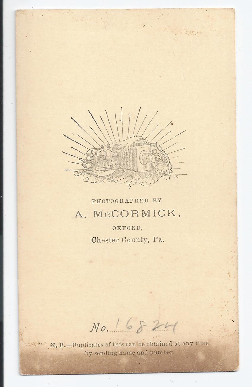 Mccormick Cdv Couple1870 Photo45verso