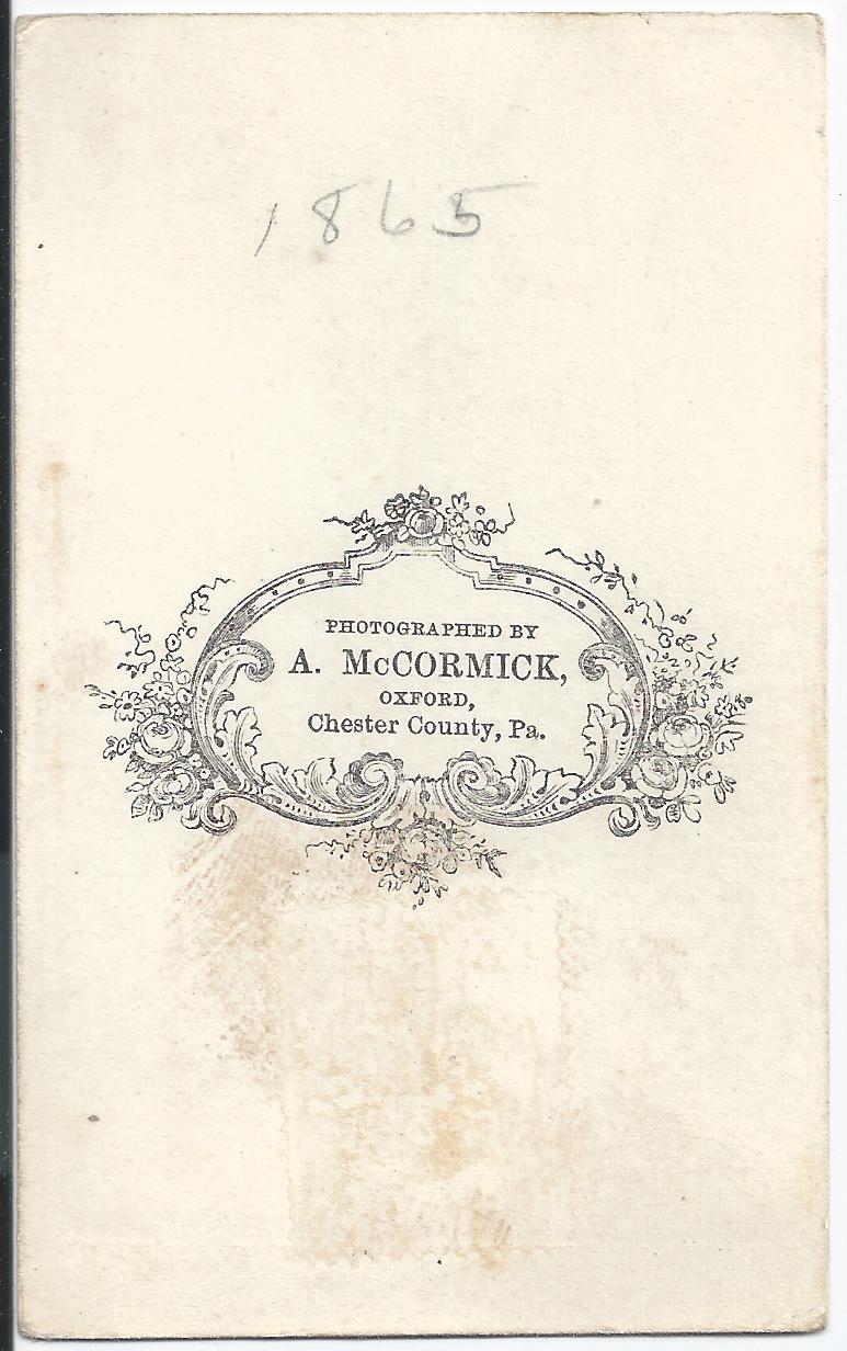Mccormick Cdv Youngwoman Photoalbum123p40verso