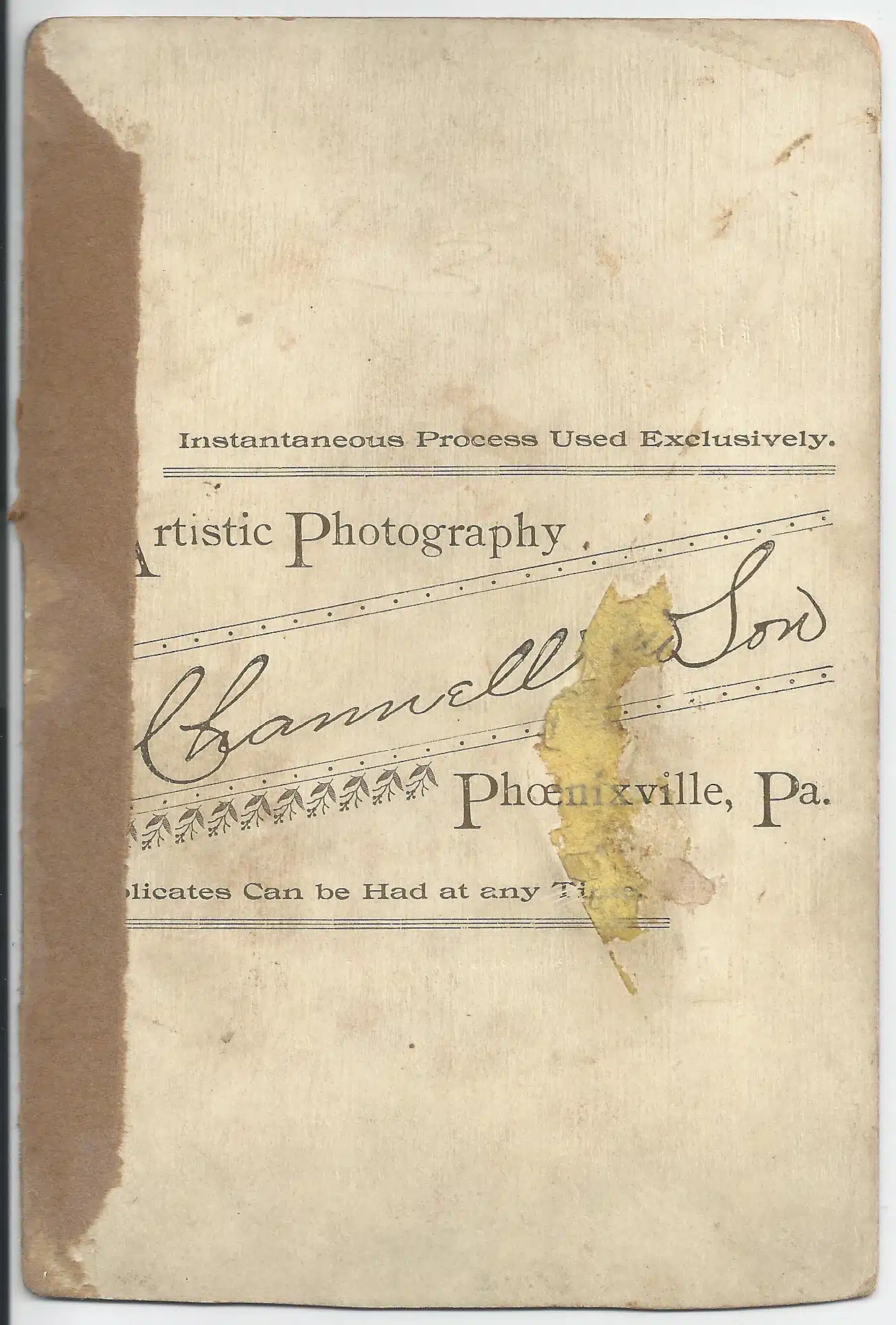 Channellnson Cabinetcard Cladinplaid Photo150verso