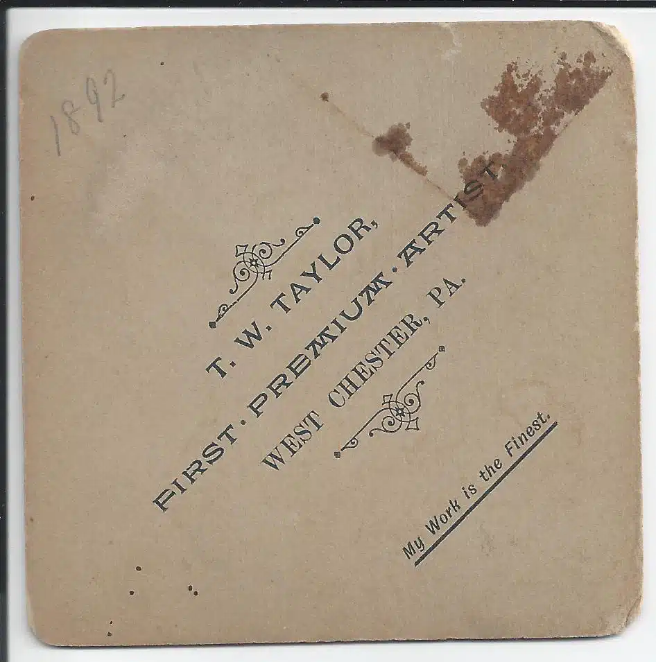 Taylor Cardphoto Youngwoman1892 Photo18verso