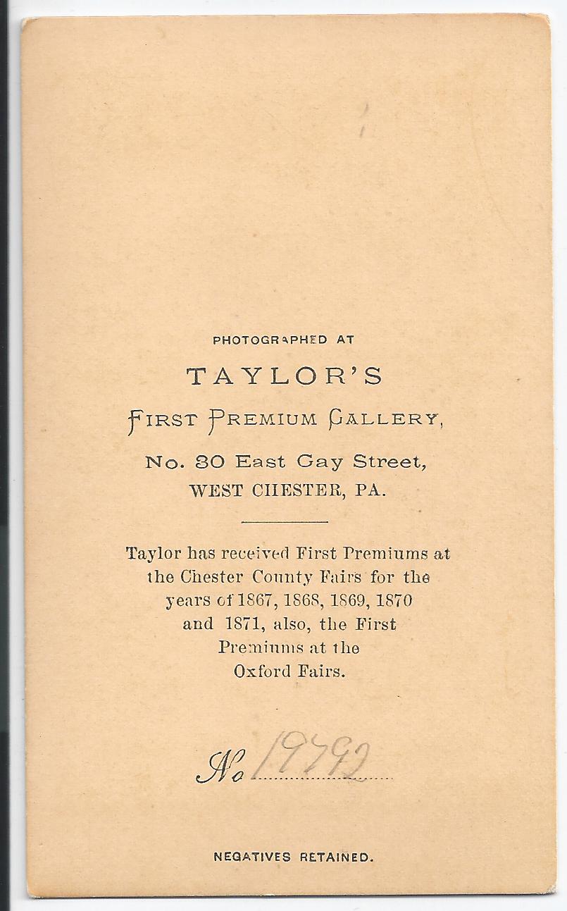 Taylor Cdv1870s Toddlerboy Photo80verso