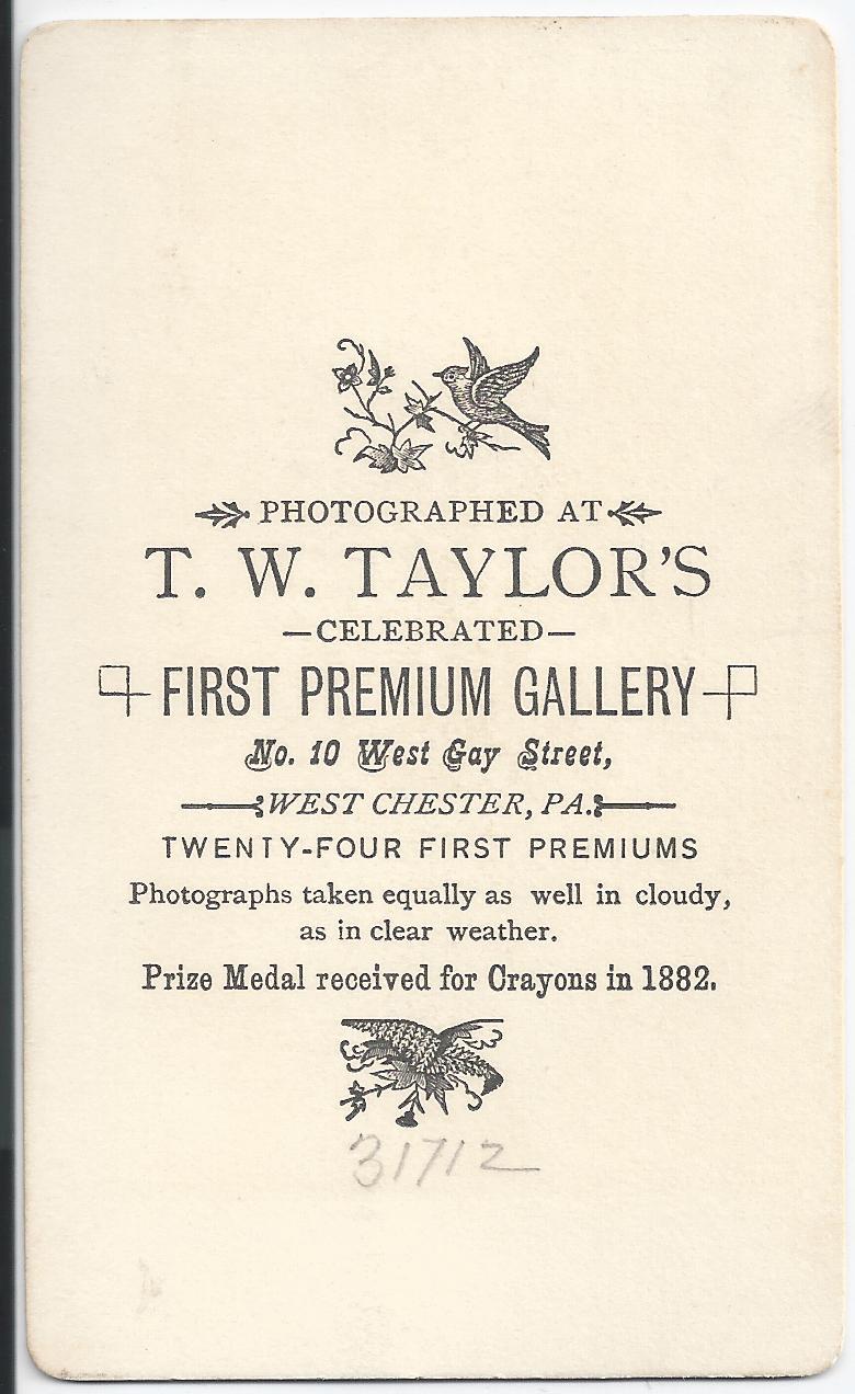 Taylor Cdv1880s Quakerwoman Photo77verso