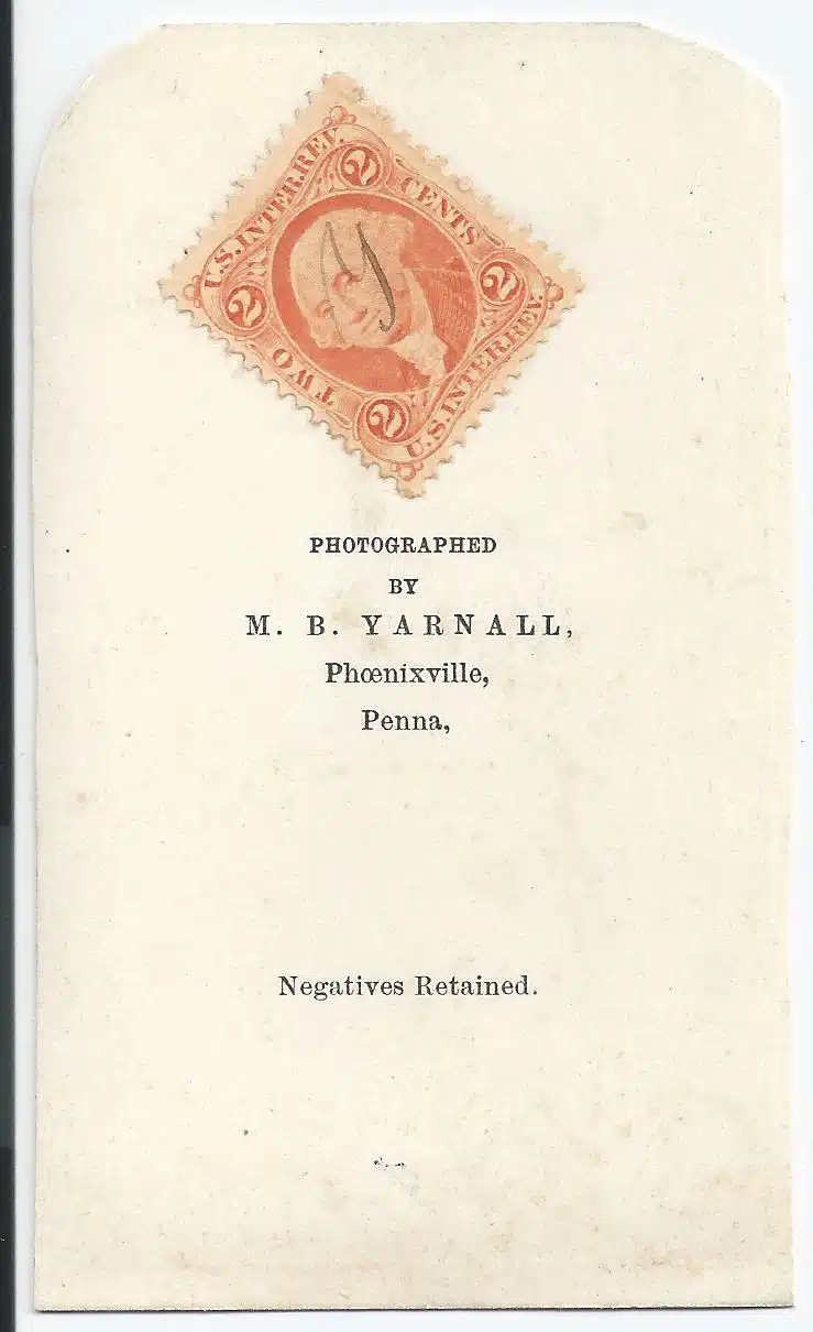 Yarnall Cdv Youngcouple Photo74verso