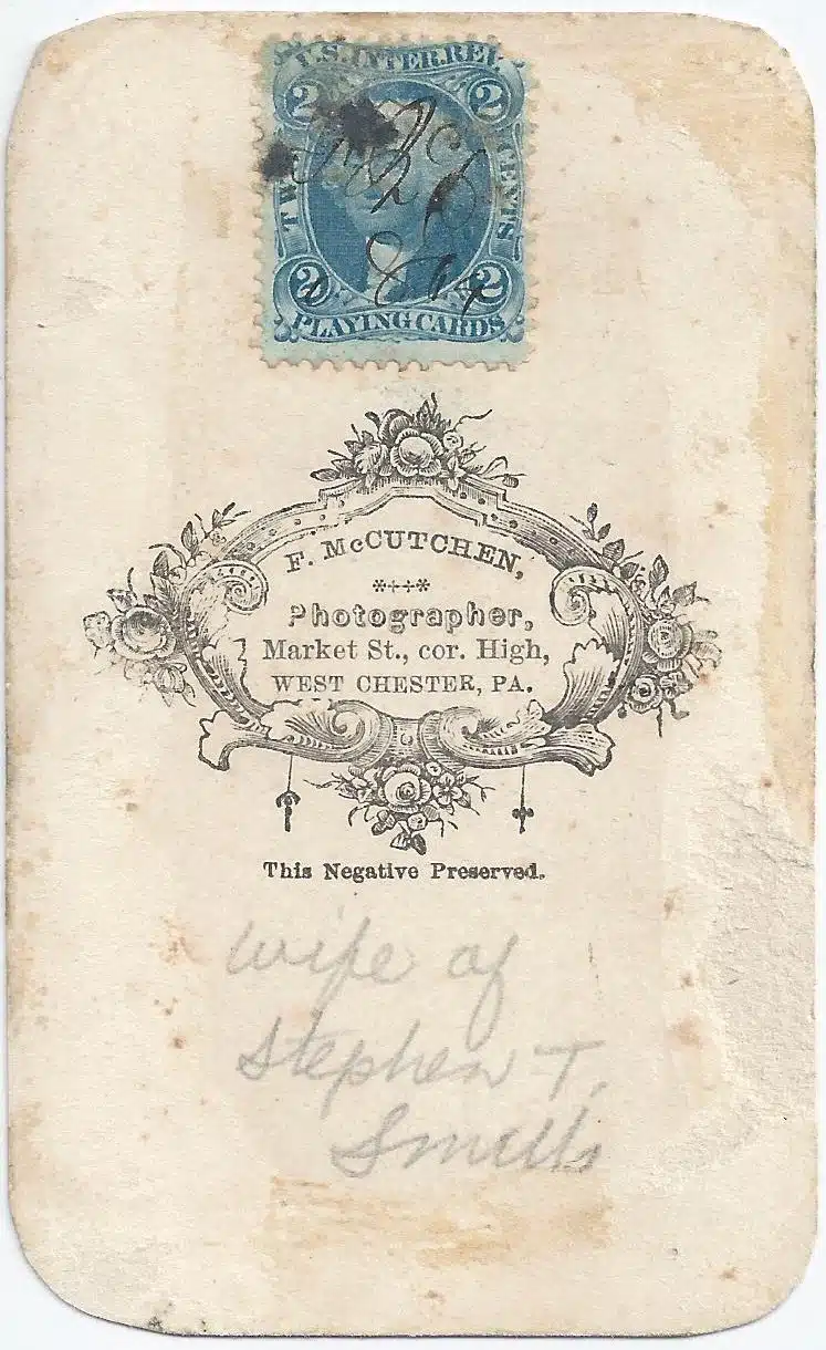 Mccutcheon Cdv Mrssmith Photo34verso
