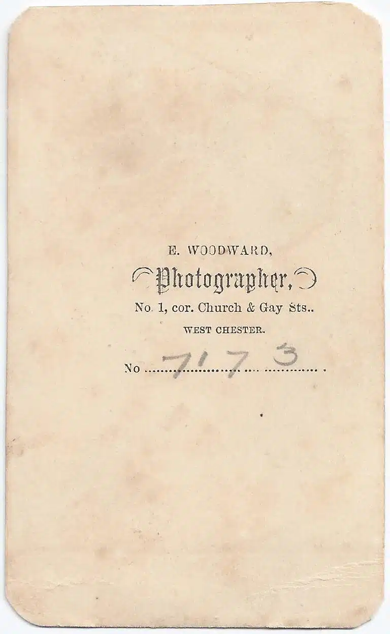 Woodward Cdv Seatedman Photo169verso