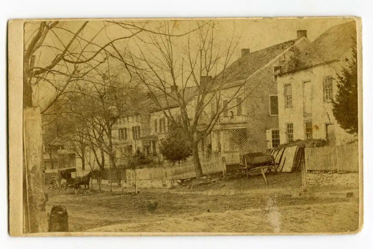 View Of Marshallton Standing At Marshallton Inn Looking West.